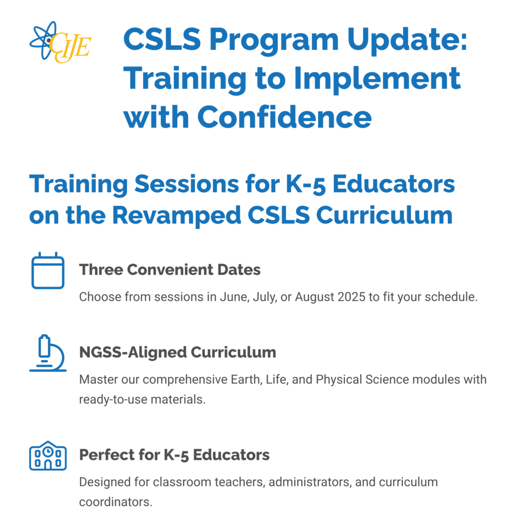 CSLS Program Update: Training to Implement with Confidence